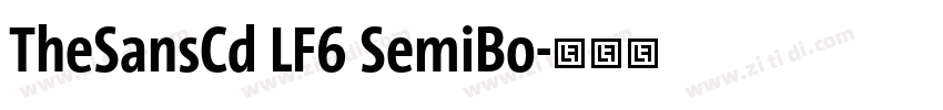 TheSansCd LF6 SemiBo字体转换